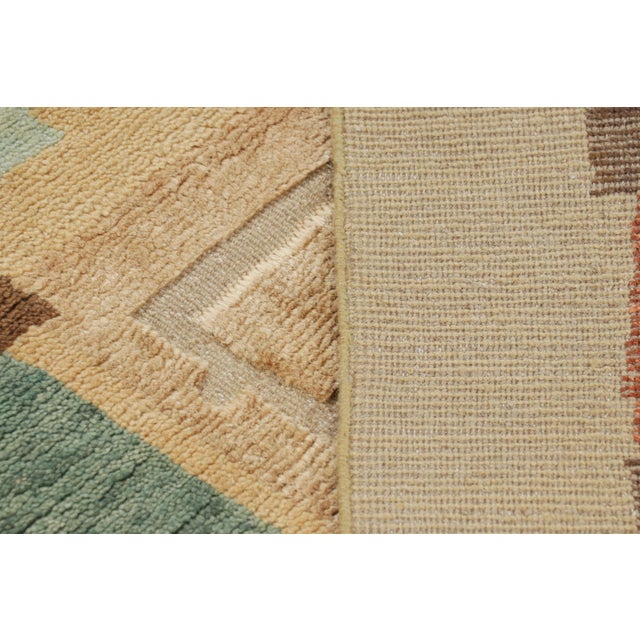 Beige Rug & Kilim’s Scandinavian Style Rug in Beige-Brown With Geometric Patterns For Sale - Image 8 of 8