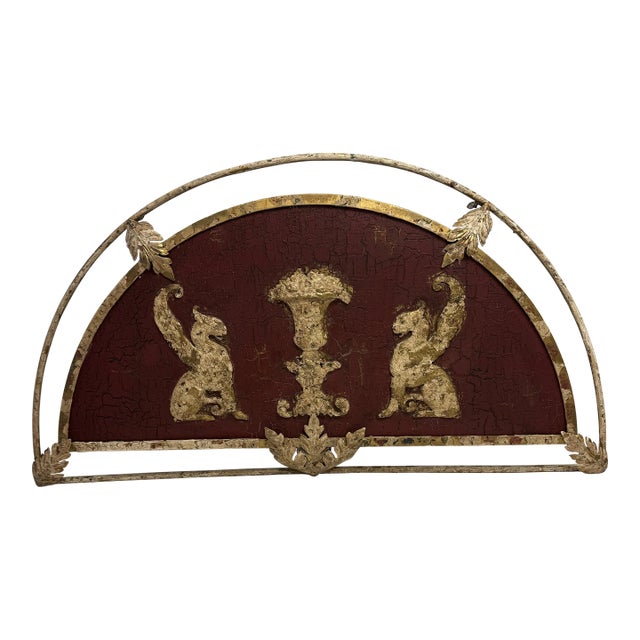 John Richard Wrought Iron Griffin Wall Hanging For Sale