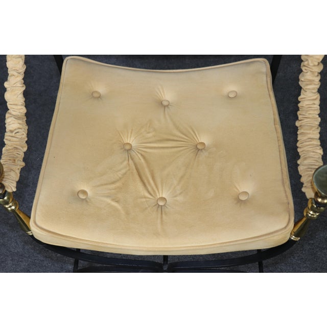 This exceptional pair of neoclassical style armchairs beautifully combines classical elegance with twentieth-century...
