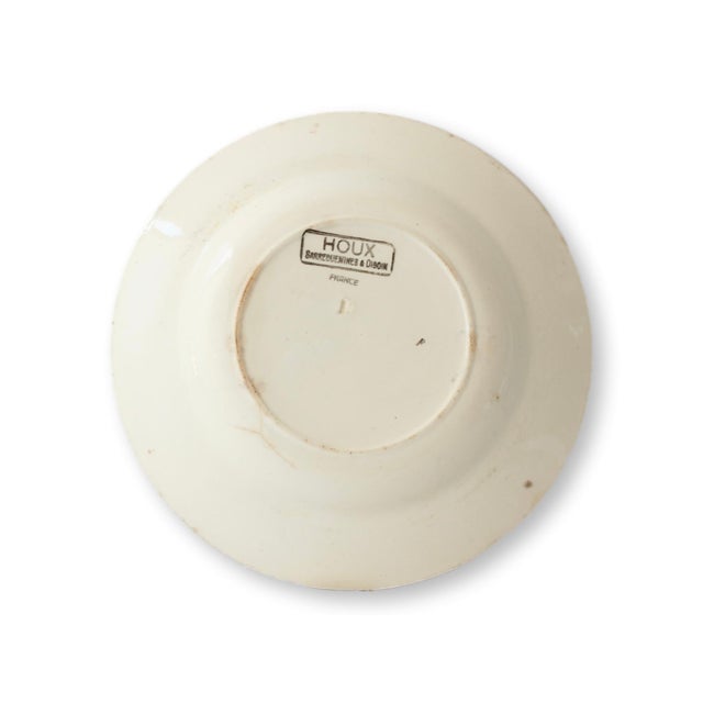 1920s French Sarreguemines Creamware "Holly" Bowls, Set of Six For Sale In Los Angeles - Image 6 of 6