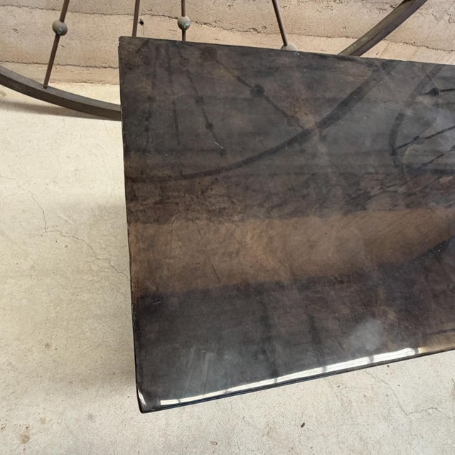 1980s Karl Springer- Brutalist Post Modern Geometric Goatskin Credenza For Sale In San Diego - Image 6 of 15