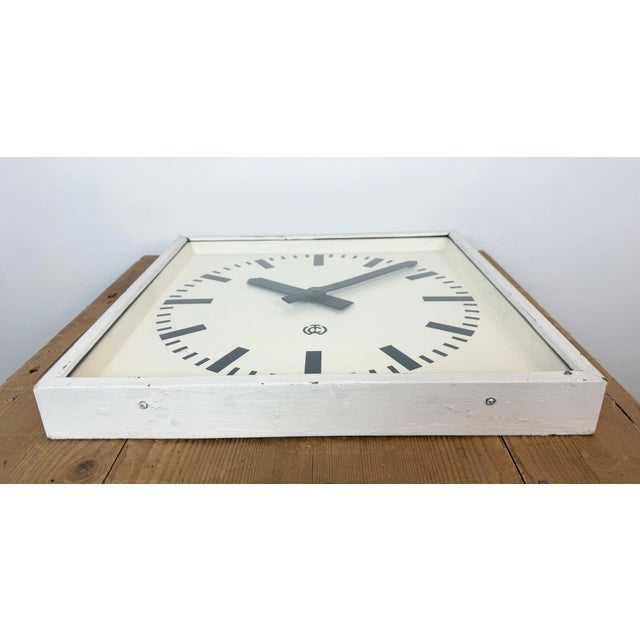 Large Vintage Industrial Station Wall Clock from CTW, 1960s For Sale - Image 13 of 18