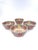 Set of 4 Hand-Painted Bat Trang Vietnamese Ceramic Soup Bowls With Floral Motifs For Sale - Image 13 of 13