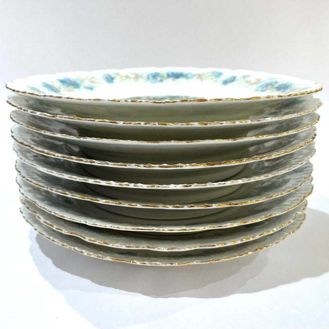 Antique Edwardian Porcelain Fish Service for Eight - Joseph Schachtel, Germany- 9 Pieces For Sale - Image 12 of 12