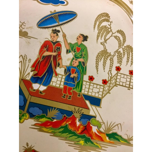 1971 Daher Painted Toleware Bowl For Sale - Image 10 of 11