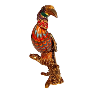 Rare 2006 Fitz and Floyd Guild Collection Jeweled Cleopatra Bird With Box