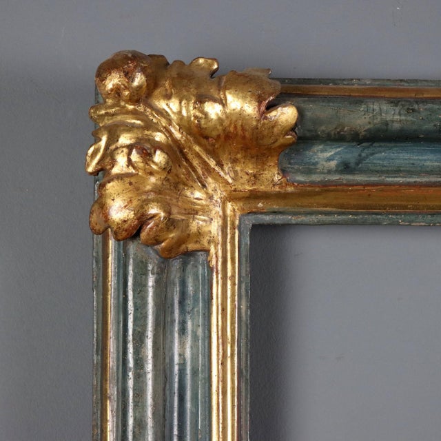 Baroque Painted and Gilded Frame For Sale - Image 3 of 9