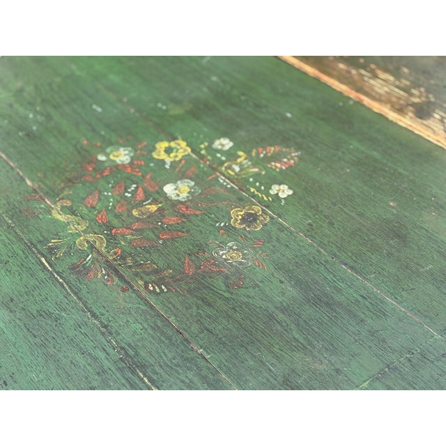 Early 19th Century 19th Century Swedish Green Painted Drop-Leaf Dining Table, 1820 For Sale - Image 5 of 15