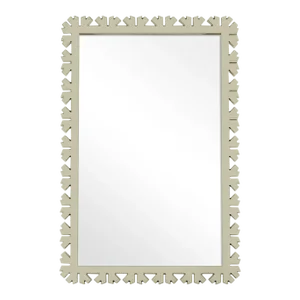 Fleur Home Audubon Bamboo Sticks Rectangle Mirror in Cooking Apple Green, 24x35.5
