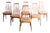 Mid-Century Modern Koefoeds Hornslet 'Eva' Teak and Leather Dining Chairs - Set of 6 For Sale