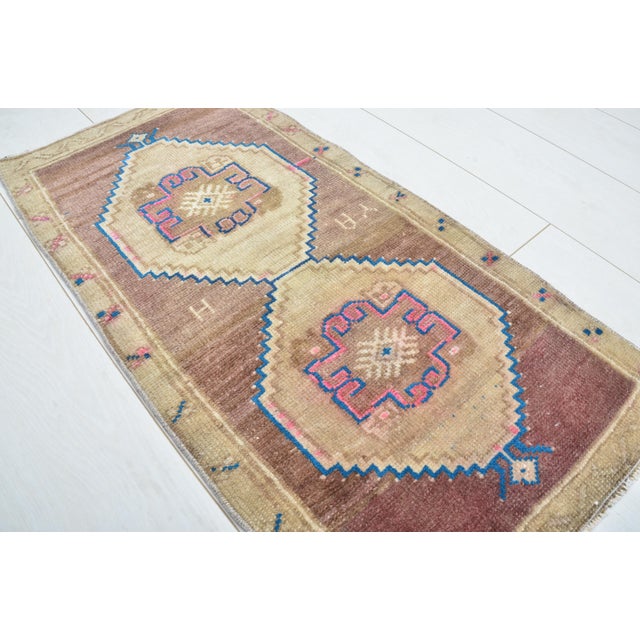 Mid 20th Century Small Rug For Sale - Image 4 of 5