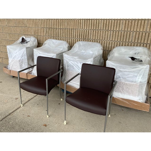 Cortona Guest Staking Chairs Designed by Joe Ricchio for Hbf - a Pair For Sale In New York - Image 6 of 9