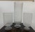 Early 21st Century Frosted Glass Cylindrical Hurricane Vases, Set of Three For Sale - Image 5 of 12