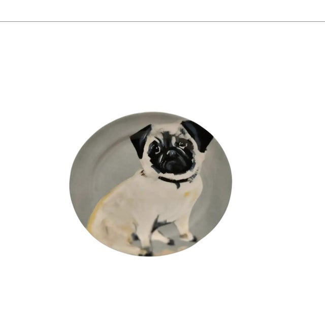 Anthropologie Sally Muir Dog-a-Day Dessert Plate Set of 4 For Sale - Image 4 of 7