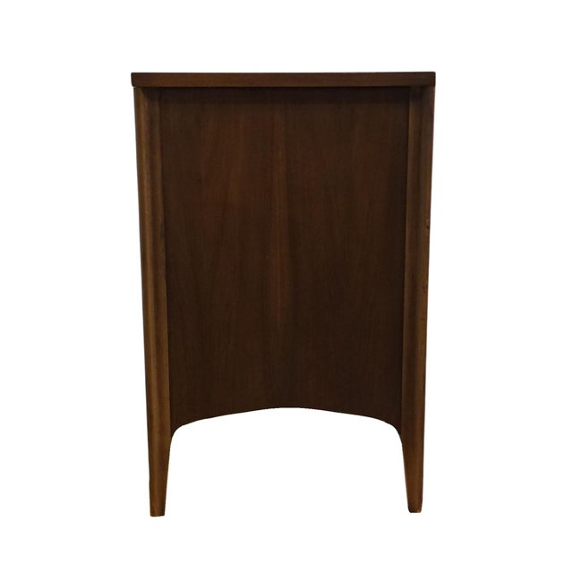 Kent Coffey Solid Walnut MCM Mid Century Modern 76" Triple Dresser 7702 For Sale - Image 13 of 16
