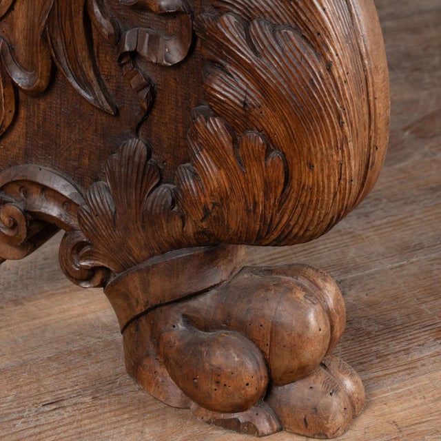 19th Century Italian Walnut Monastery Dining Table For Sale - Image 12 of 18