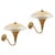 Italian Flower Sconces in Brass and Enamelled Metal from Arredoluce, 1950s, Set of 2 For Sale - Image 13 of 13