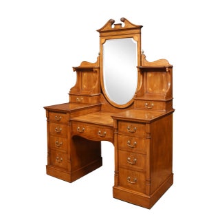 Mahogany Inlaid Dressing Table For Sale