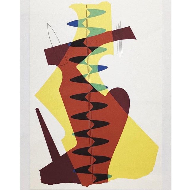1970s Original gorgeous rare Man Ray "Shadows" Limited Edition Lithograph (1972) Signed in pencil. Lithograph number 75 of...
