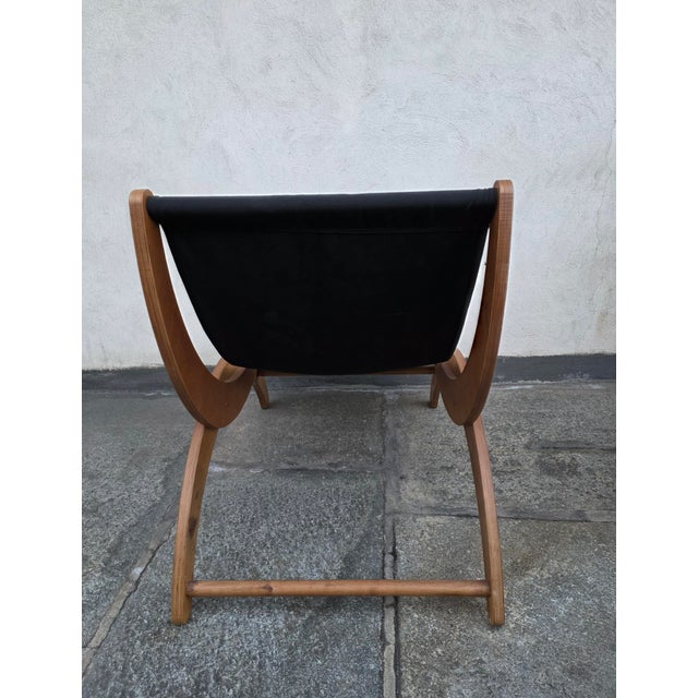 Vintage Lounge Chairs in Black Fabric by Ingmar Relling, 1960s, Set of 2, in Very Good conditions. Designed 1960 to 1969 I...