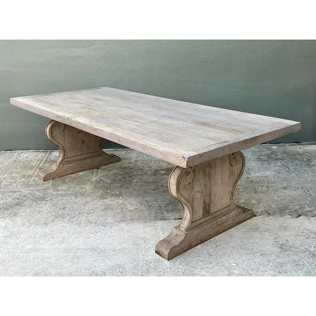 Vintage Sculptural Wood Dining Table For Sale - Image 9 of 14