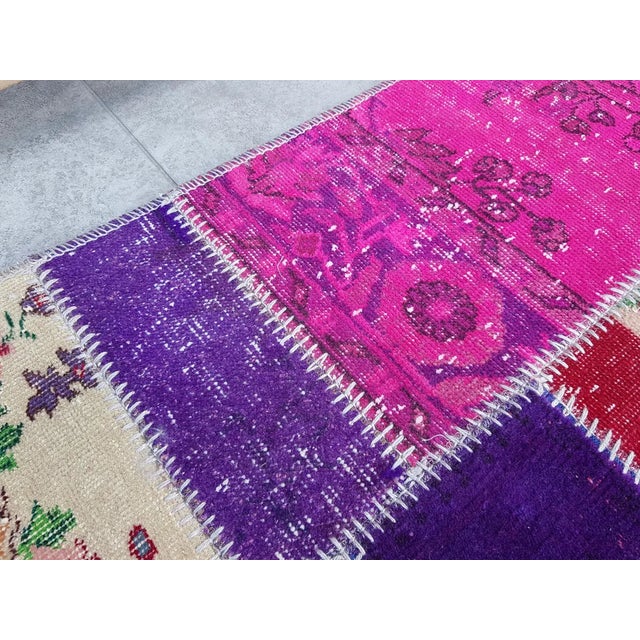 Mid 20th Century Long Turkish Runner Rug For Sale - Image 10 of 10