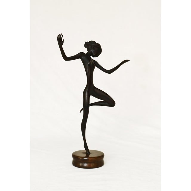 Franz Hagenauer, Nude Dancer, 1920s, Brass For Sale - Image 6 of 10