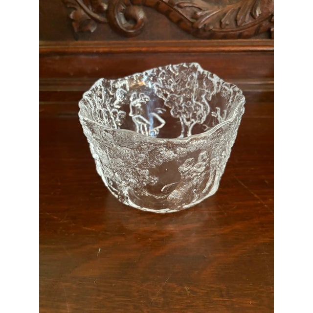 Gorgeous Kosta Boda Rhapsody Glass Bowl Designed by Kjell Engman. With original box.
