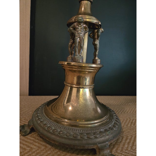 Metal Neo Classical Brass Stiffel Style Table Lamp For Sale - Image 7 of 10