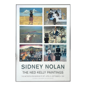 Vintage 1994 Sidney Nolan Met Exhibiton Print, Framed