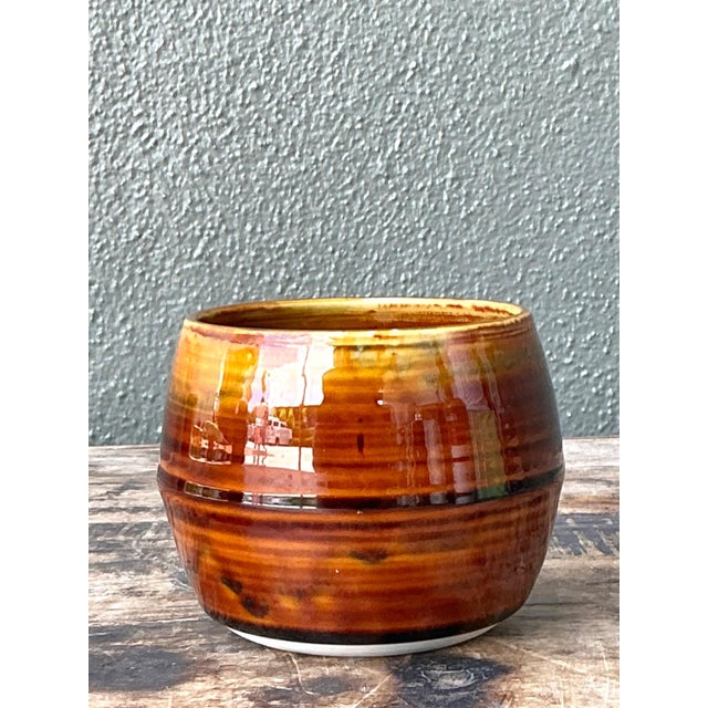 Vintage Handcrafted Studio Pottery Bowl For Sale - Image 17 of 18
