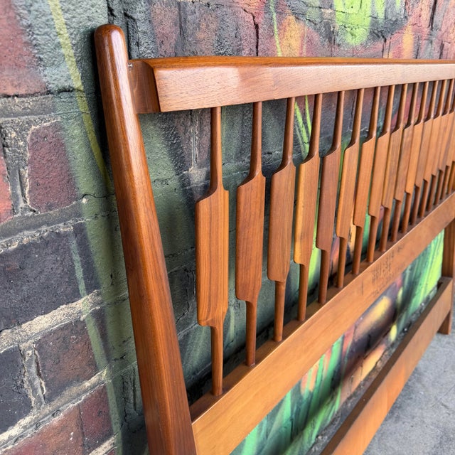 Mid Century Modern Drexel Declaration Full Sized Head Board For Sale - Image 9 of 12