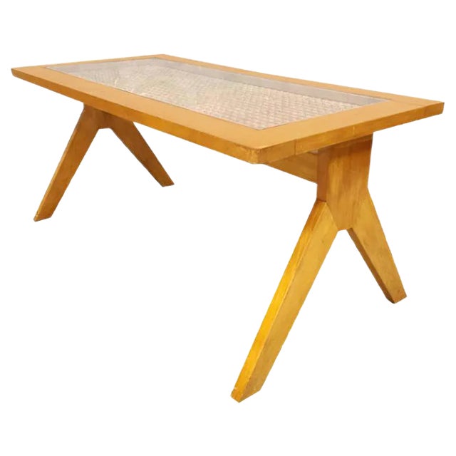 Mid-Century Webbing Coffee Table, 1950s For Sale