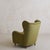 Mid 20th Century Italian Forest Green Velvet Lounge Chair with Down Cushion, 1950s For Sale - Image 5 of 11