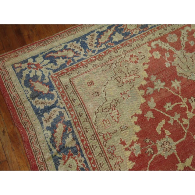 Early 20th Century Antique Oushak Rug - 8'9" x 11'9" For Sale - Image 4 of 10