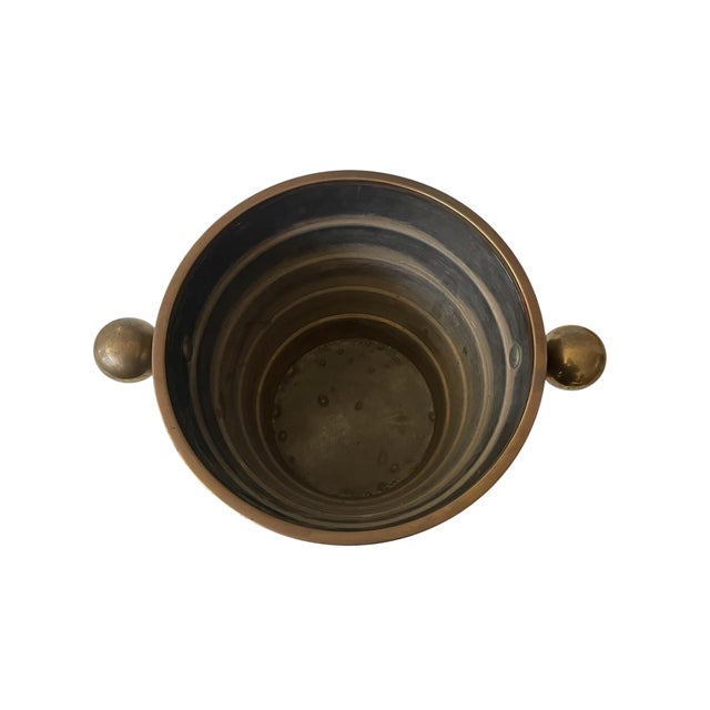 Larry Laslo 1980s Larry Laslo Art Deco Style Silverplate Champagne Bucket For Sale - Image 4 of 11