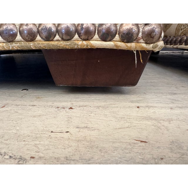 Lexington Furniture Lexington Upholstered Stools/Ottomans With Nailheads -a Pair For Sale - Image 4 of 13