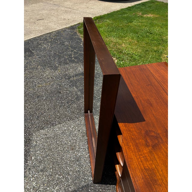 Mid Century United Long Dresser and Tall Boy For Sale - Image 9 of 12