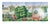 Whimsical London Scenic Hand-Painted Panoramic Wallpaper, 6-Panel Set For Sale