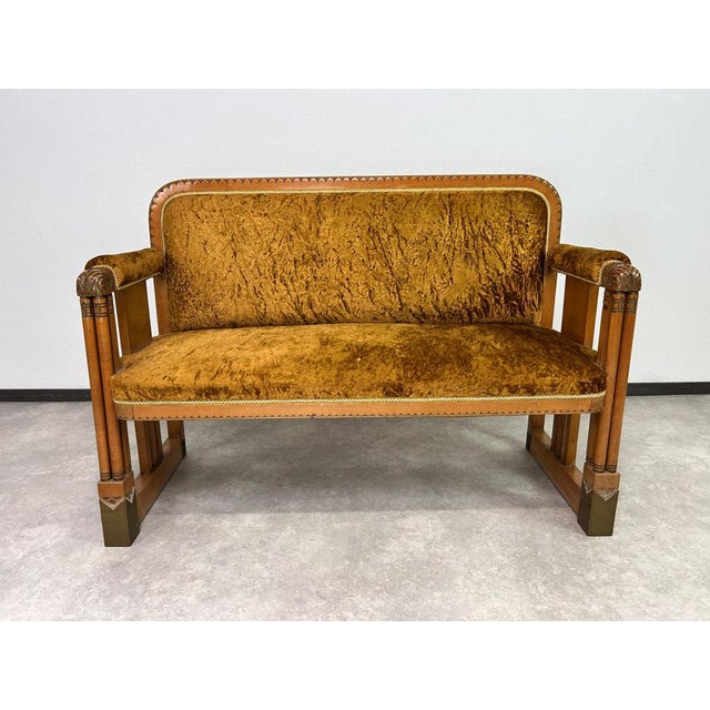 Secession Seating Group from Gyula Radó and Sons, 1890s, Set of 3 For Sale - Image 13 of 18