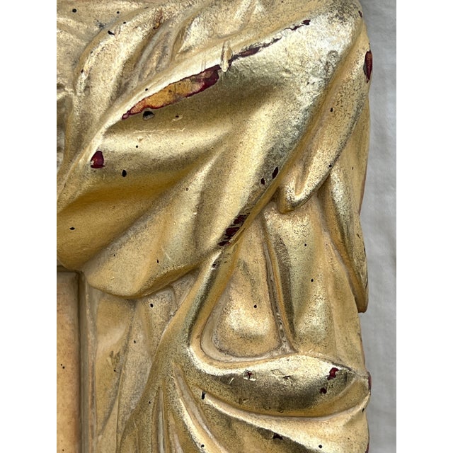 Vintage Gold Neoclassical Style Wall Mirror For Sale - Image 9 of 12