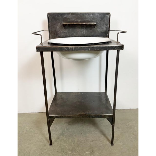 Vintage Industrial Hospital Wash Basin, 1960s For Sale - Image 4 of 17