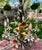 Vintage 1960’s Italian Hand Painted Polychrome 5 Arm Metal Tole Chandelier With Lilies For Sale - Image 11 of 12