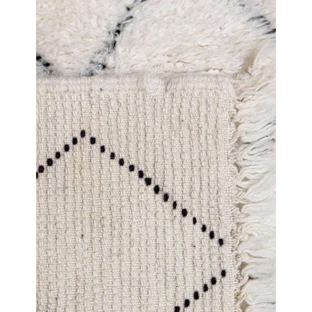 Mid-Century Modern Small Moroccan Marmoucha Rug - 3.8 X 2.2 Ft For Sale - Image 3 of 7