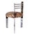 1980s 1980's Post Modern, Three Legged Chrome Milan Chairs Set/ 4 For Sale - Image 5 of 11