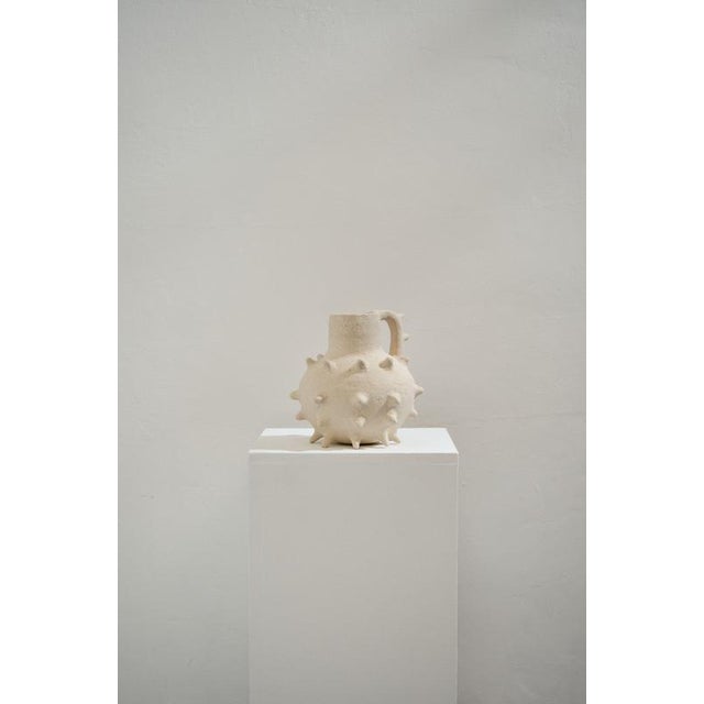 The Beige Sandstone Vase by Lou Thomas For Sale - Image 4 of 6