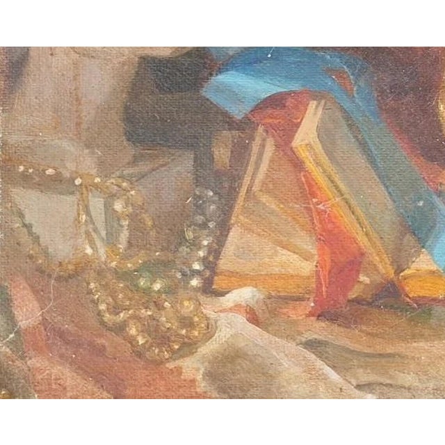 2010s Antique Still Life Oil Painting: Flowers & Food, Soviet Ukrainian Art 35-43 For Sale - Image 5 of 6