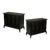 American Black Lacquer and Brass Regency Cabinets, 1960's - A Pair For Sale