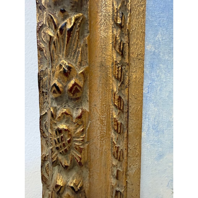 Vintage 1960 Impressionist Painting Signed Montrec For Sale - Image 4 of 12