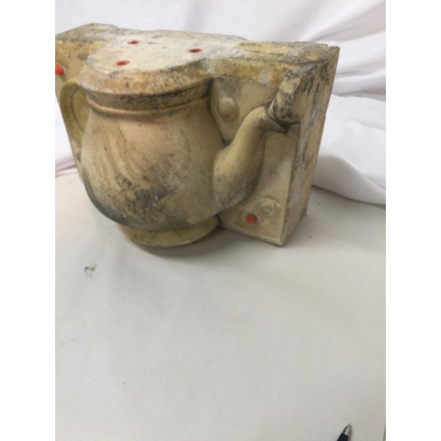 Antique Tea Pot Mold From England For Sale - Image 4 of 8